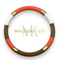 Maison Kizo - Buffalo Horn bangle - Orange/White