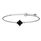 Calle bracelet - Silver and black