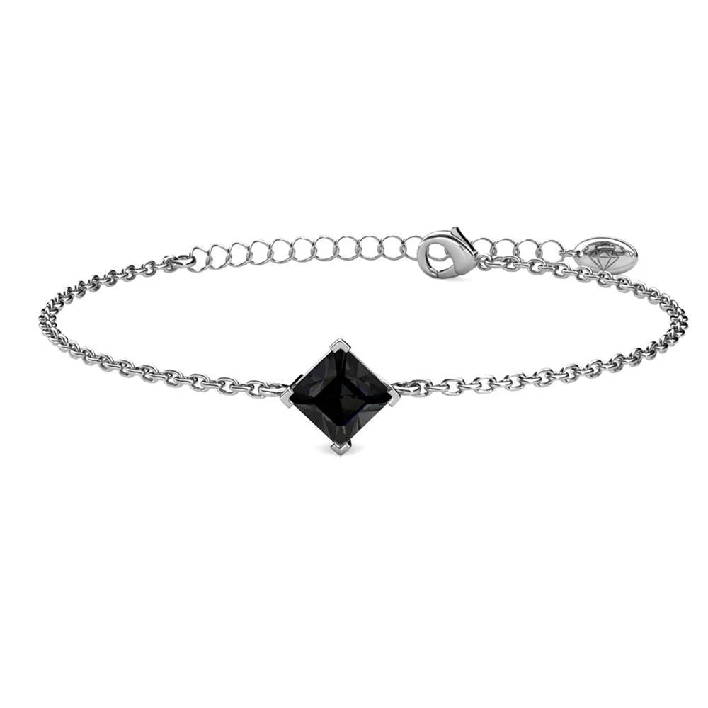 Calle bracelet - Silver and black