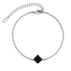 Calle bracelet - Silver and black