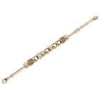Radiant charm bracelet - Gold and crystal