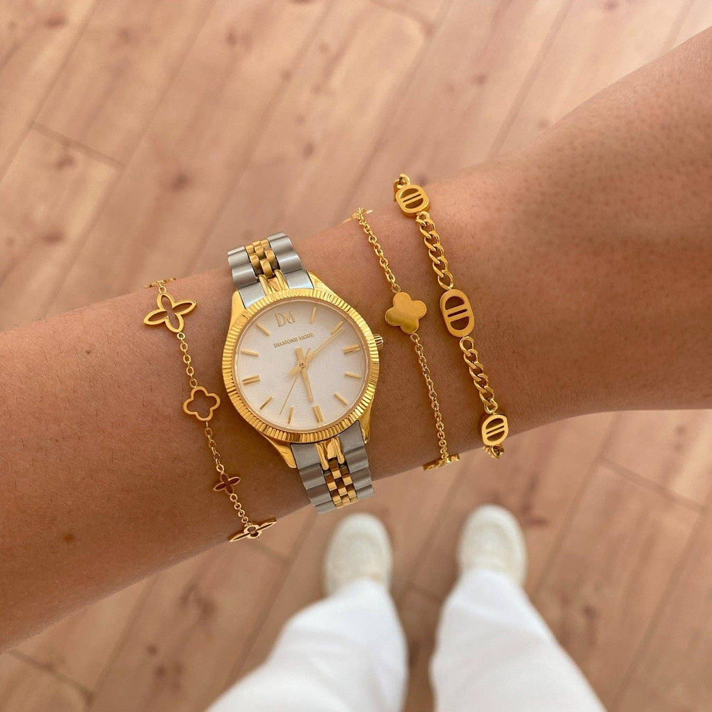 Fancy clover bracelet - 18K Gold plated