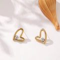 Henrietta stud earrings - Gold and silver
