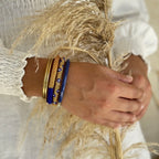 Maison Kizo - Nepalese bracelet - Gold/Blue