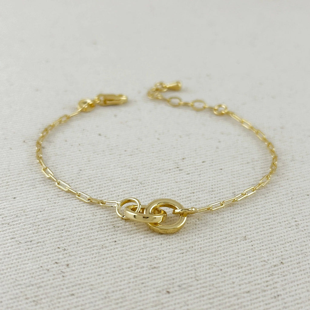 Linked bracelet - 18k Gold filled