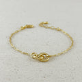 Linked bracelet - 18k Gold filled