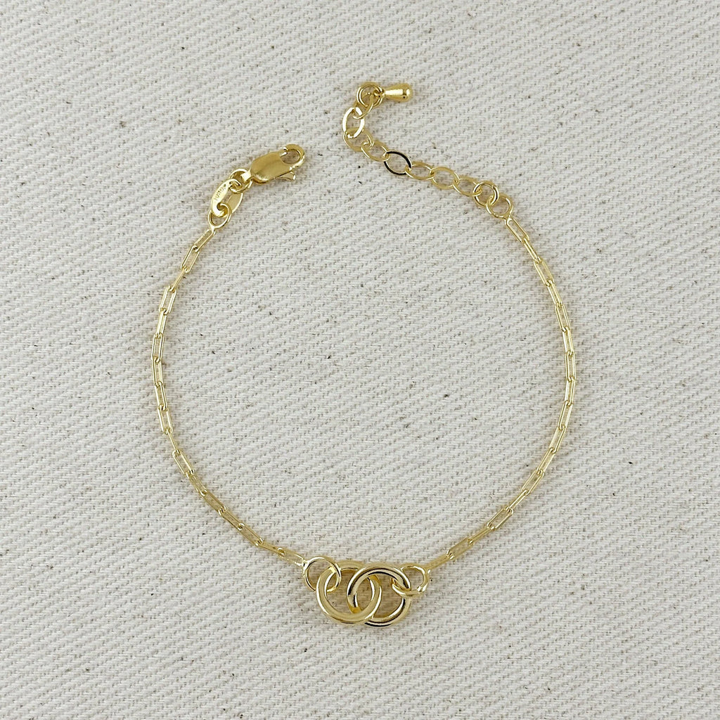 Linked bracelet - 18k Gold filled