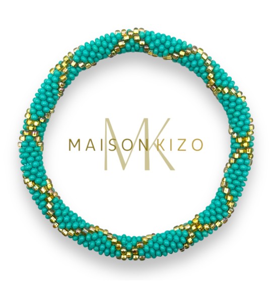 Maison Kizo - Nepalese bracelet - Turquoise/Gold