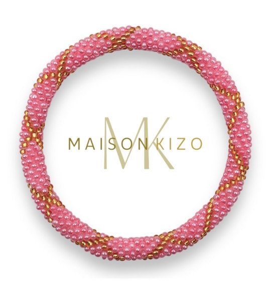 Maison Kizo - Nepalese bracelet - Pink/Gold