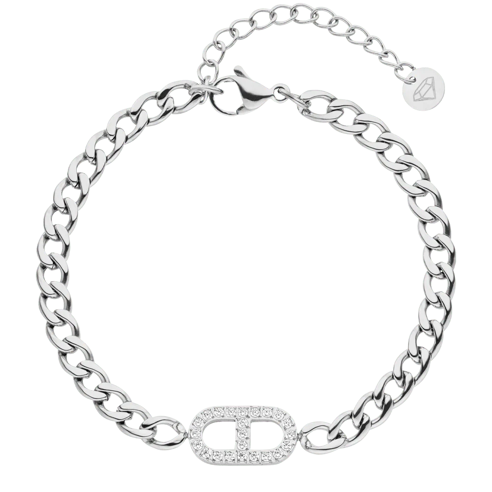 Prestige 2 bracelet - 18K gold-plated - Silver