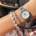 Prestige 2 bracelet - 18K gold-plated - Silver