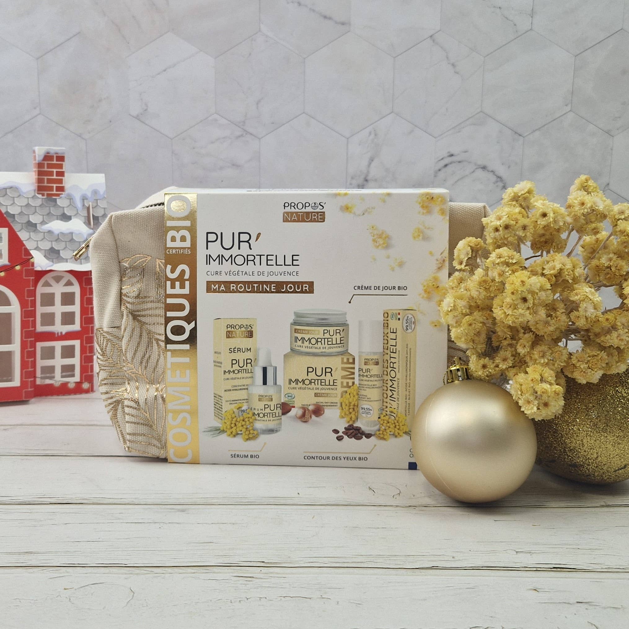 Pur' immortelle day kit - 3 organic anti-aging treatment