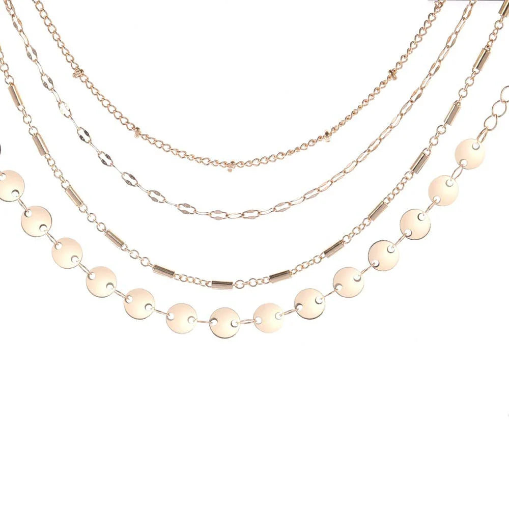 Elodie bracelets - Set of 4 - Gold plated